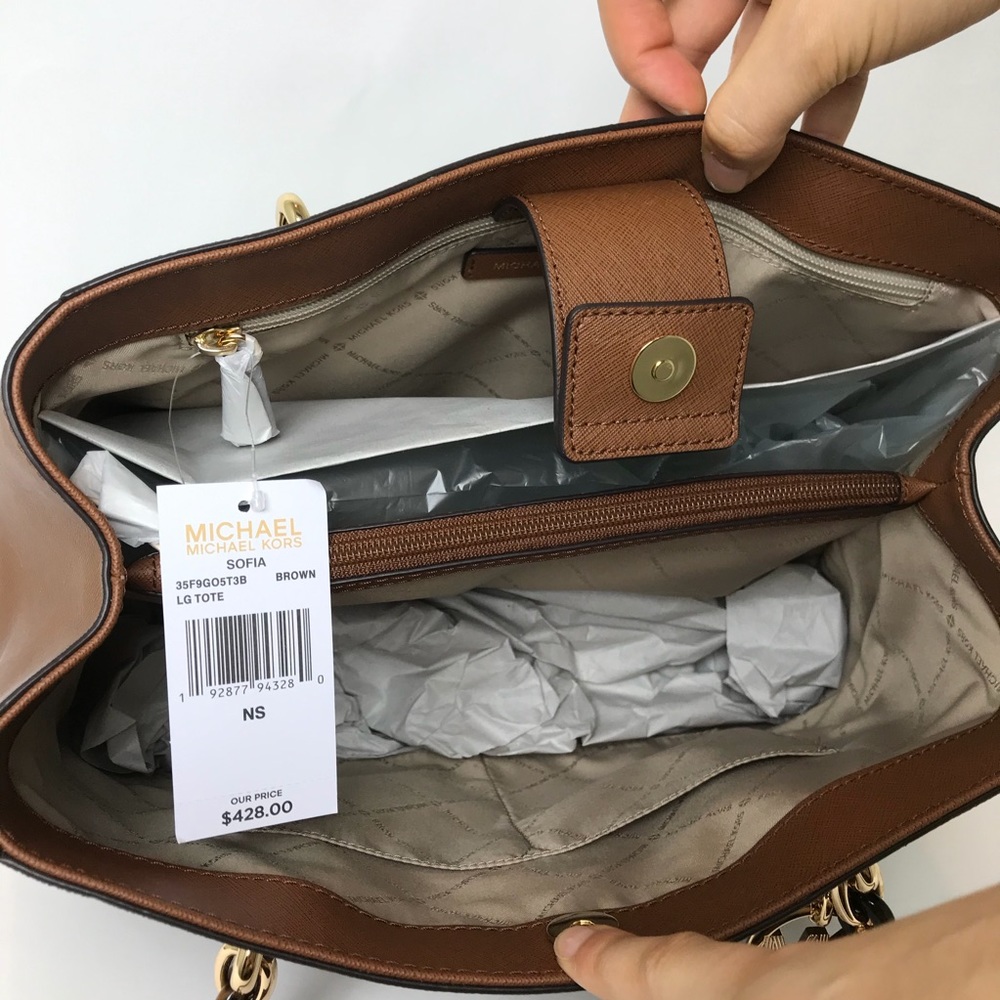 🎁SALE🎁 Michael Kors Sofia Large Tote & Wallet - Picture 6 of 8